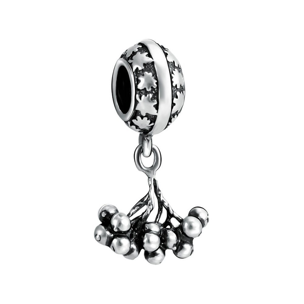 Подвеска-шарм Рябина из серебра