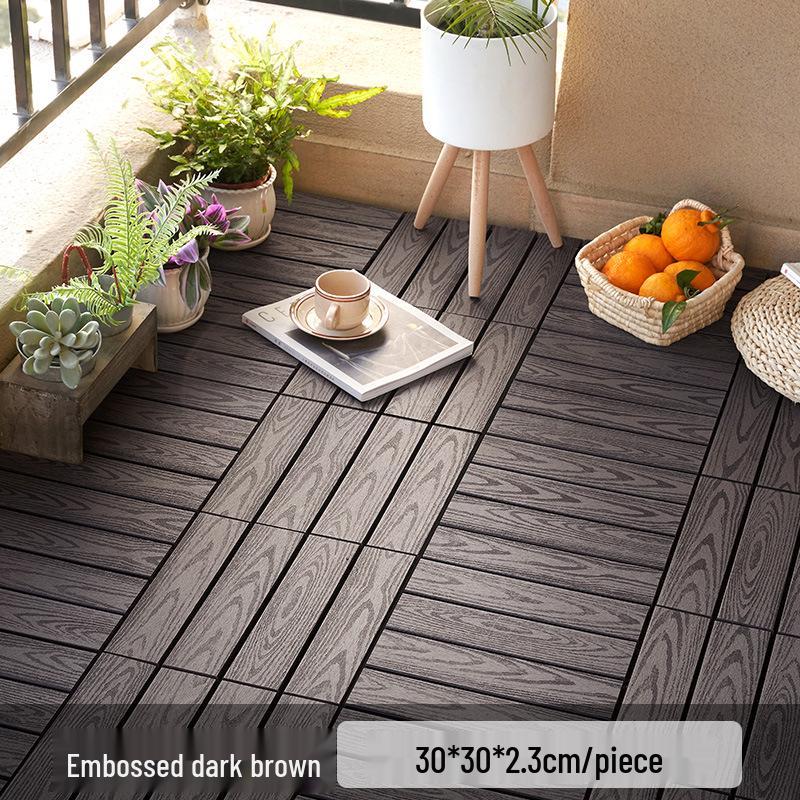 Водонепроницаемая не требующая ухода ДПК террасная доска для патио, садов и балконов - самозакладная и антикоррозийная