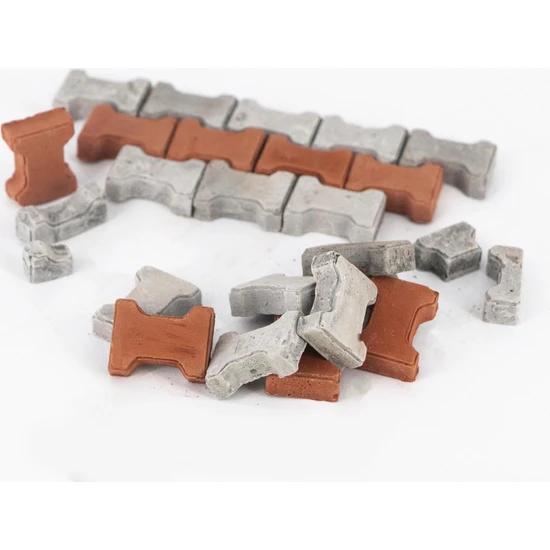 Миниатюрный межблочный паркет 200шт + раствор