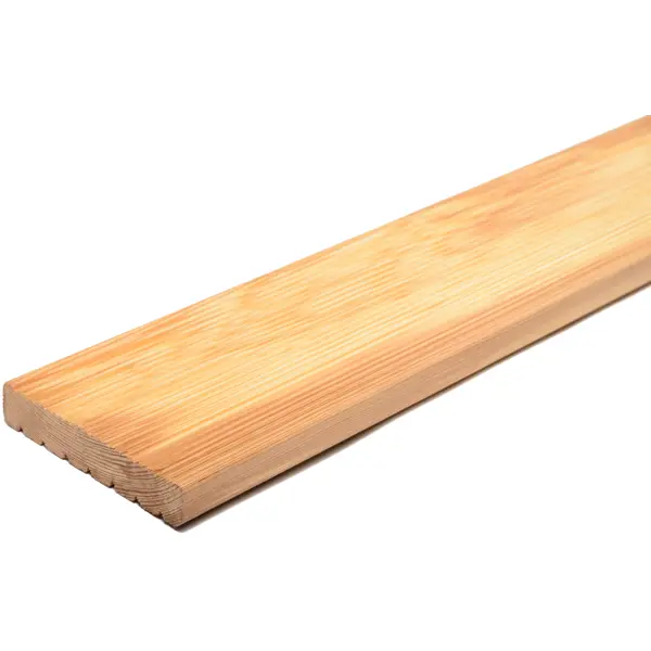 Террасная доска Лиственница Оптима 1500x142x27 мм Вельвет 0.213 м²