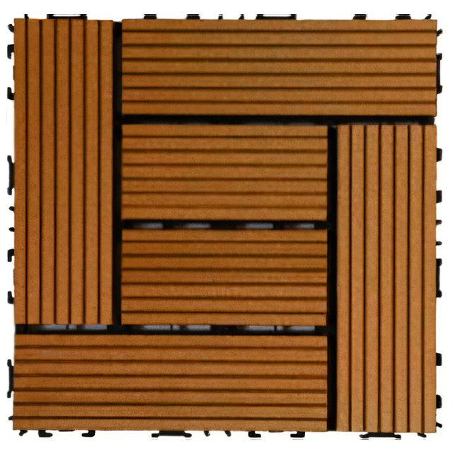 паркет садовый MasterDeck 300х300мм 11 штук (1м2)цвет тик