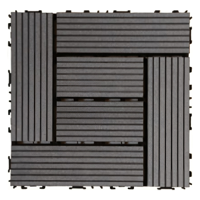 паркет садовый MasterDeck 300х300мм 11 штук (1м2) цвет антрацит